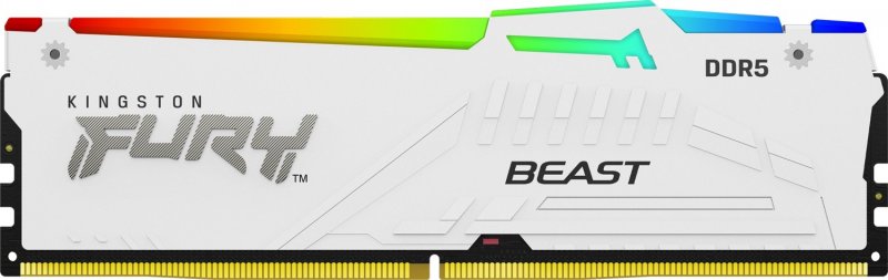 Kingston FURY Beast/ DDR5/ 64GB/ 5200MHz/ CL40/ 4x16GB/ RGB/ White - obrázek produktu