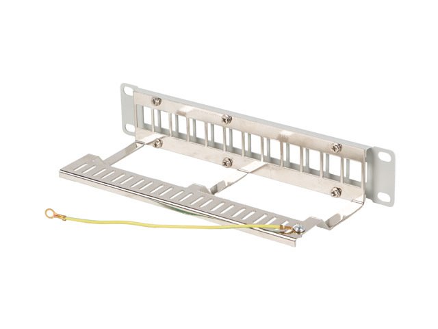 LANBERG PATCH PANEL 12 PORTŮ 1U 10" FTP PRO MODULY KEYSTONE ŠEDÝ V2 - obrázek č. 4