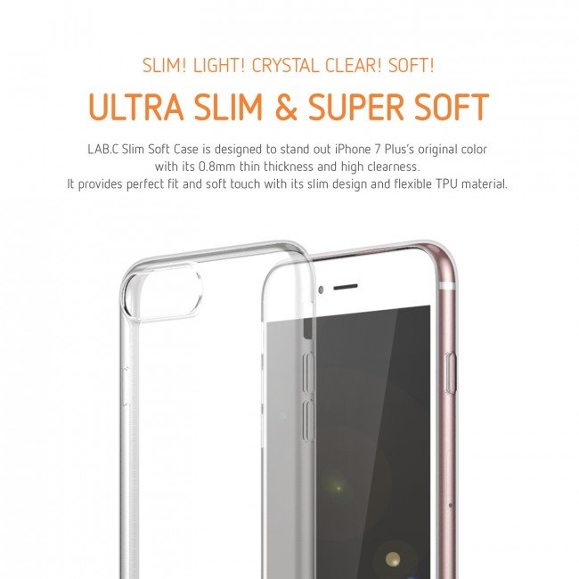 LAB.C Slim Soft Case pro iPhone 7/ 8 Plus - čirý - obrázek č. 4