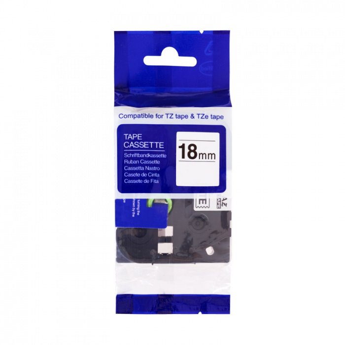 PRINTLINE kompatibilní páska s Brother TZE-345, 18mm, bílý tisk/černý podklad - obrázek produktu