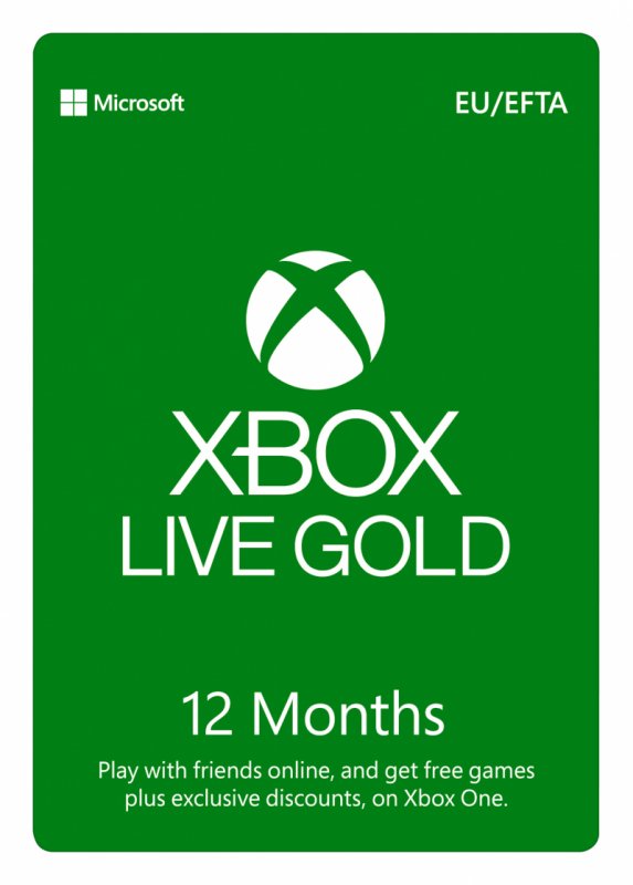 ESD XBOX - Zlaté členství Xbox Live Gold - 12 měsíců (EuroZone) - obrázek produktu