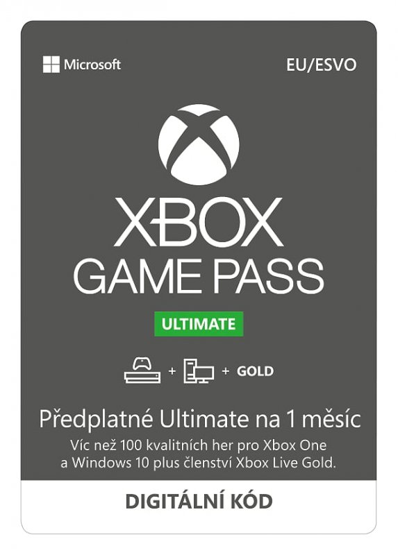 ESD XBOX - Game Pass Ultimate - předplatné na 1 měsíc (EuroZone) - obrázek produktu