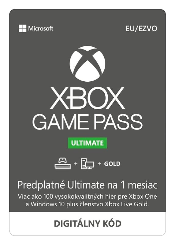 ESD XBOX - Game Pass Ultimate - předplatné na 1 měsíc (EuroZone) - obrázek č. 1