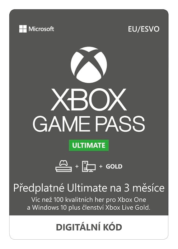 ESD XBOX - Game Pass Ultimate - předplatné na 3 měsíce (EuroZone) - obrázek produktu