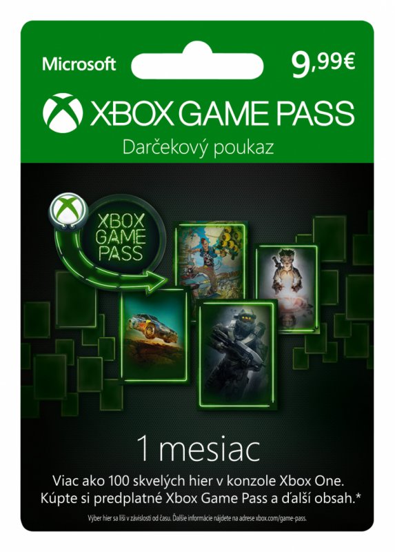 ESD XBOX - Game Pass dárková karta 9,99 EUR (předplatné na 1 měsíc), pro EUR účty! - obrázek produktu