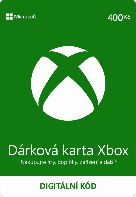 ESD XBOX - Dárková karta Xbox 400 Kč - obrázek produktu