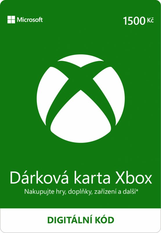 ESD XBOX - Dárková karta Xbox 1500 Kč - obrázek produktu