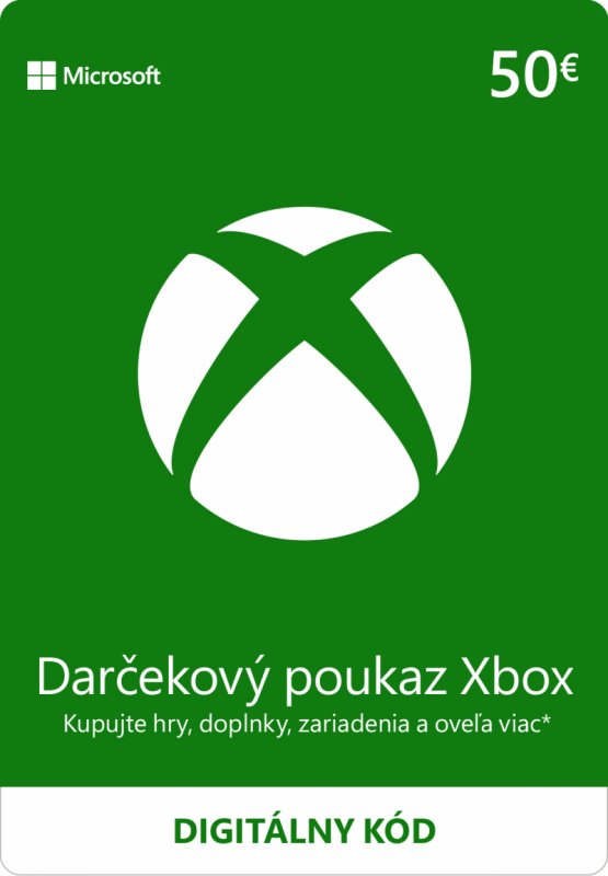 ESD XBOX - Dárková karta Xbox 50 EUR - obrázek produktu
