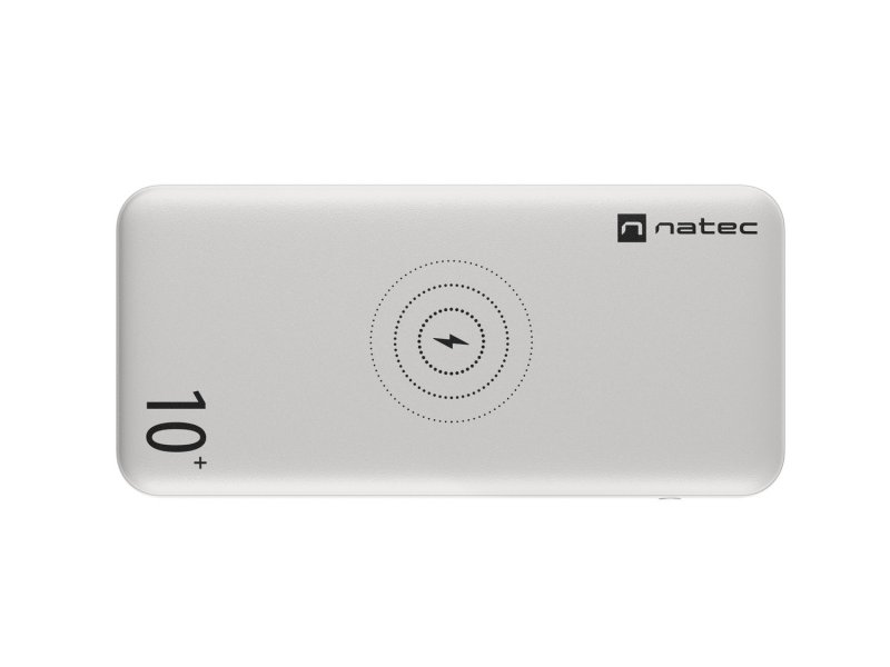 NATEC bezdrátová powerbanka TREVI 10 000mAH, bílá - obrázek produktu