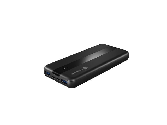 NATEC powerbanka TREVI SLIM Q 10000 mAh 2X USB QC3.0 + 1X PD, černá - obrázek produktu