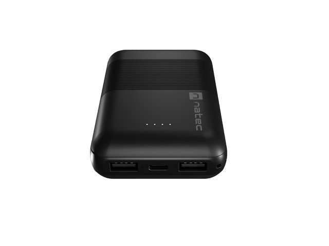 NATEC powerbanka TREVI COMPACT 10000 mAh 2X USB-A + 1X USB-C, černá - obrázek č. 4