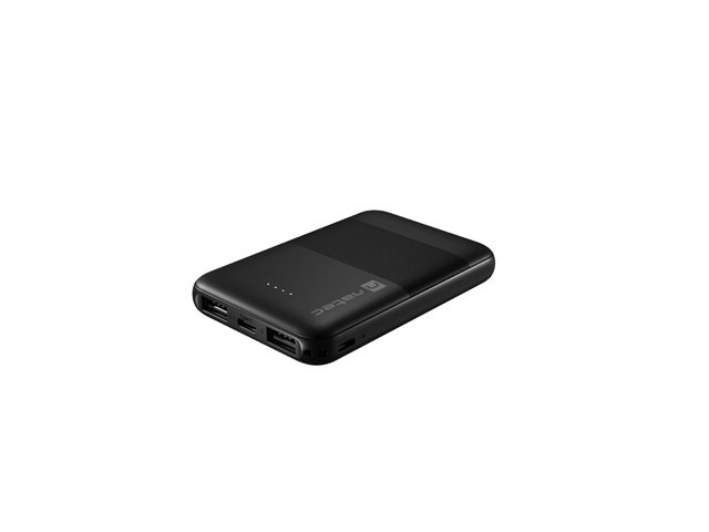 NATEC powerbanka TREVI COMPACT 5000 mA 2X USB-A + 1X USB-C, černá - obrázek produktu