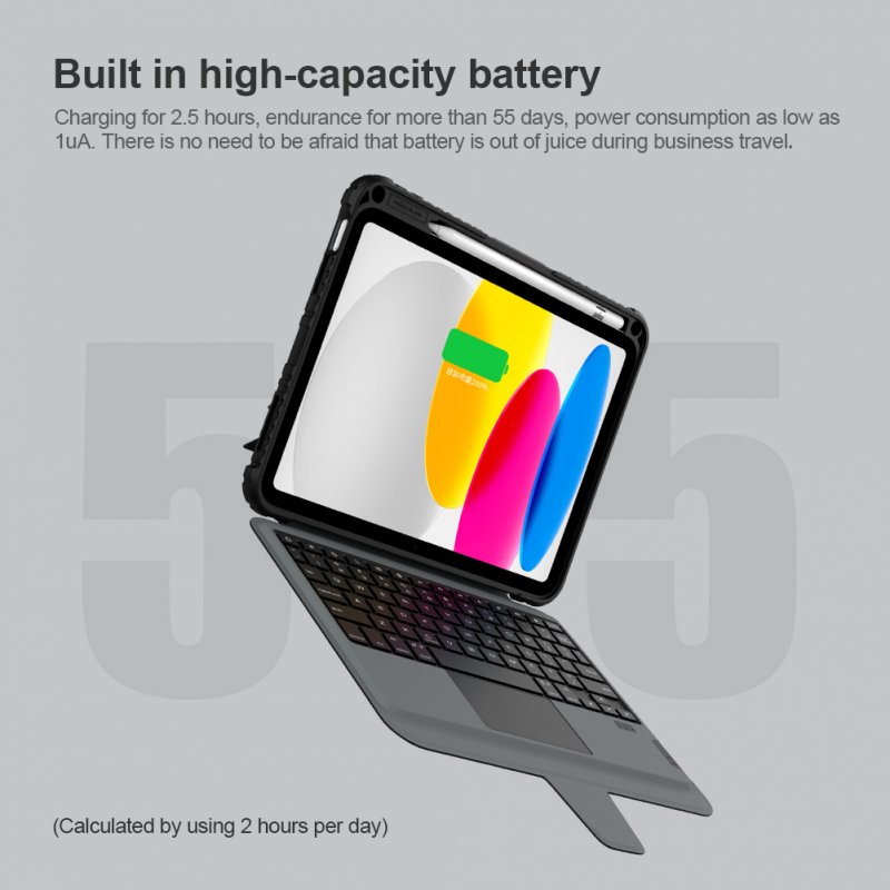 Nillkin Bumper Combo Keyboard Case pro iPad 10.9 2022 Black - obrázek č. 5