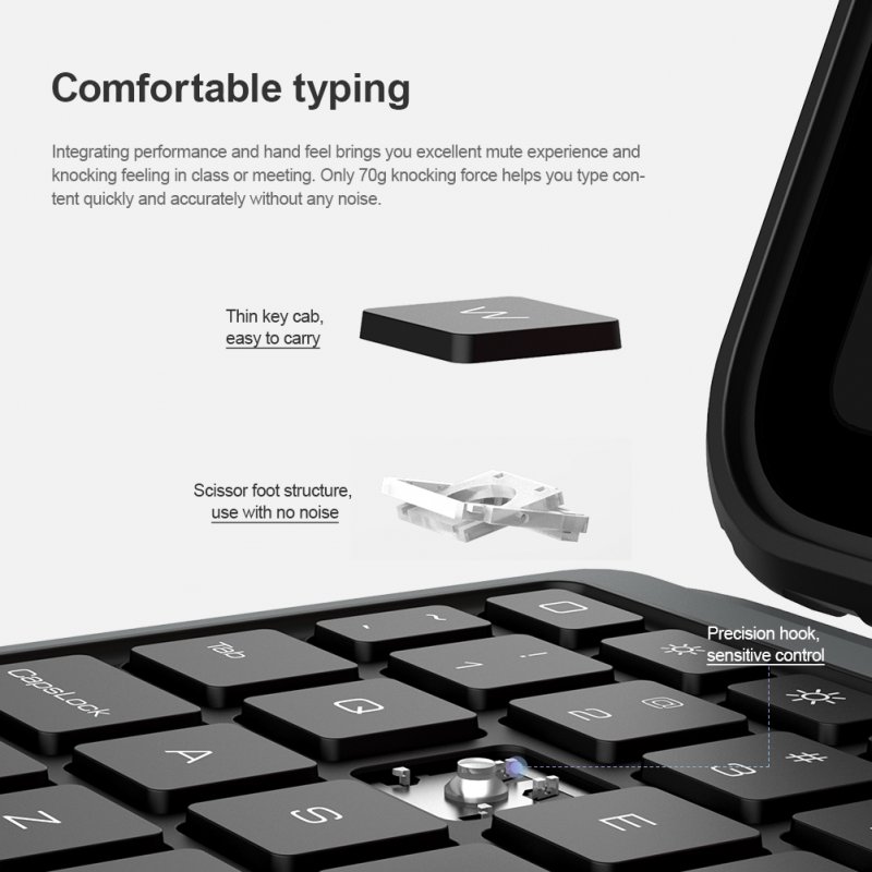 Nillkin Bumper Combo Keyboard Case pro iPad 10.9 2022 Black - obrázek č. 6