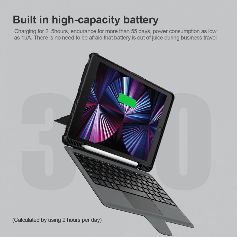 Nillkin Bumper Combo Keyboard Case pro iPad 10.2 2019/ 2020/ 2021 Black - obrázek č. 5