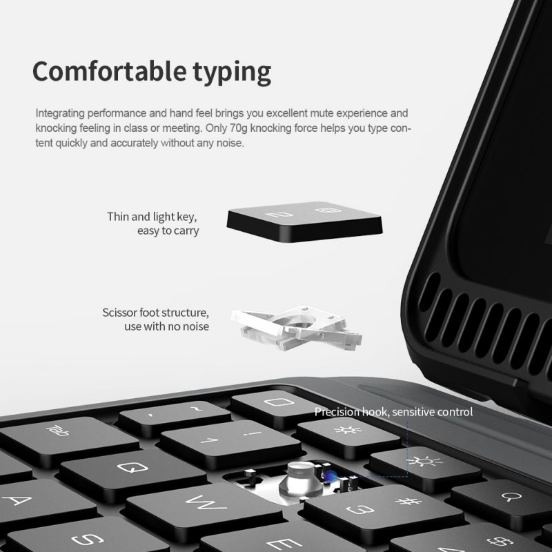 Nillkin Bumper Combo Keyboard Case pro iPad 10.2 2019/ 2020/ 2021 Black - obrázek č. 6