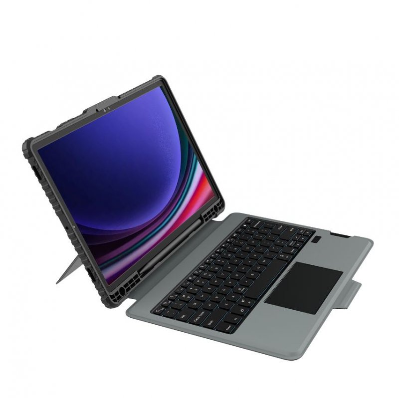 Nillkin Bumper Combo Keyboard Case (Backlit Version) pro Samsung Tab S9+ Black - obrázek č. 1