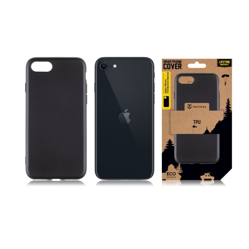 Tactical TPU Kryt pro Apple iPhone 7/ 8/ SE2020/ SE2022 Black - obrázek č. 2