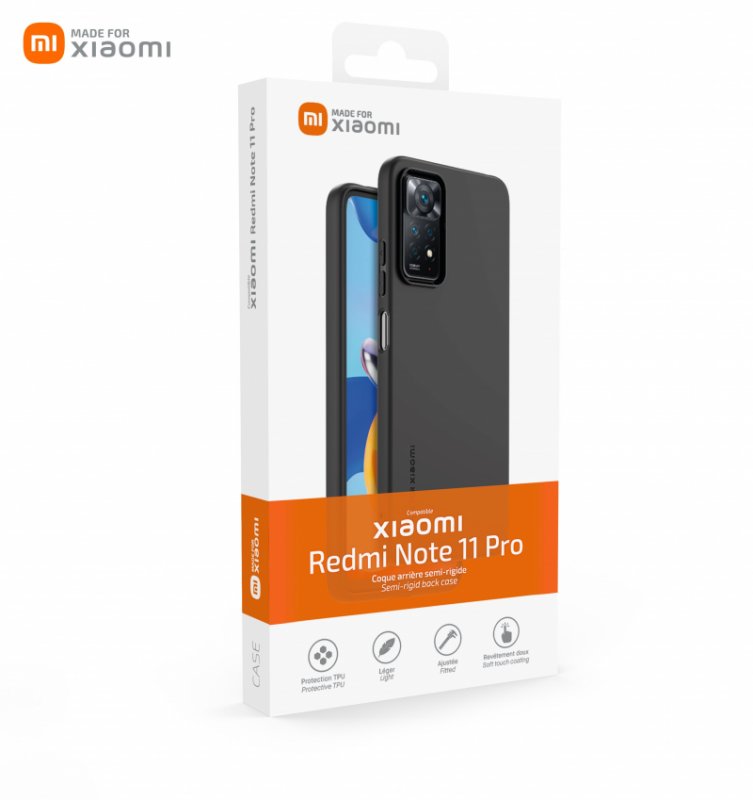 Made for Xiaomi TPU Kryt pro Xiaomi Redmi Note 11 Pro 4G/ 5G Black - obrázek č. 2