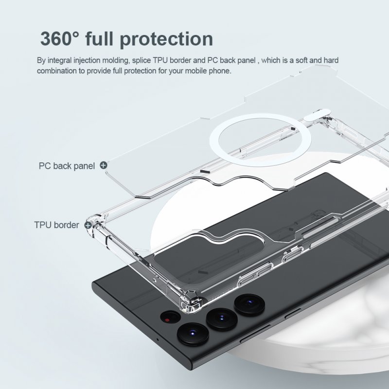 Nillkin Nature TPU PRO Magnetic Kryt pro Samsung Galaxy S23 Ultra Transparent - obrázek č. 9