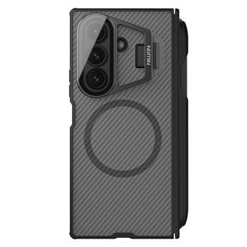 Nillkin CamShield Prop Magnetic Pen Slot Zadní Kryt pro Samsung Galaxy Z Fold 7 Transparent Black - obrázek produktu