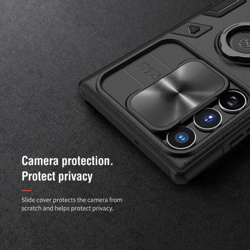 Nillkin CamShield Armor PRO Zadní Kryt pro Samsung Galaxy S23 Ultra Black - obrázek č. 3