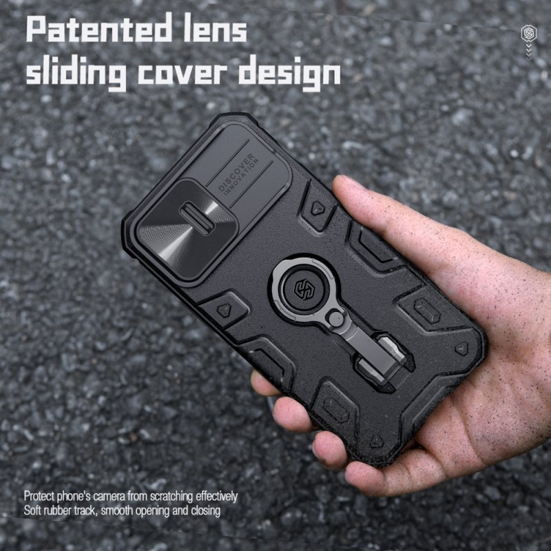 Nillkin CamShield Armor PRO Magnetic Zadní Kryt pro Apple iPhone 14 Pro Black - obrázek č. 3
