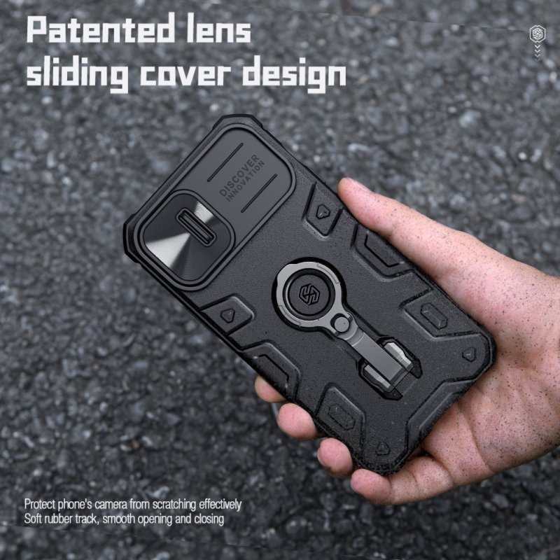 Nillkin CamShield Armor PRO Magnetic Zadní Kryt pro Apple iPhone 14 Plus Black - obrázek č. 3