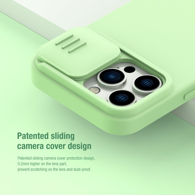 Nillkin CamShield Silky Silikonový Kryt pro Apple iPhone 14 Pro Max Black - obrázek č. 6