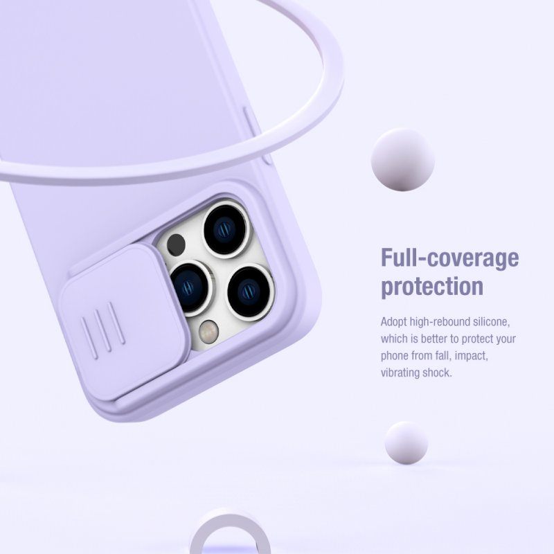 Nillkin CamShield Silky Silikonový Kryt pro Apple iPhone 14 Pro Max Black - obrázek č. 4