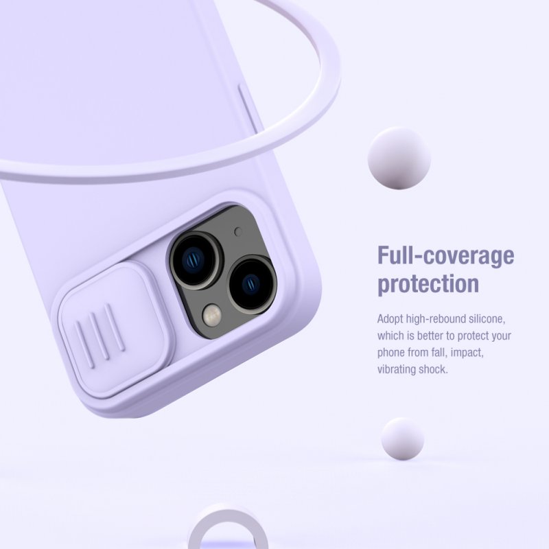 Nillkin CamShield Silky Silikonový Kryt pro Apple iPhone 14 Plus Black - obrázek č. 4