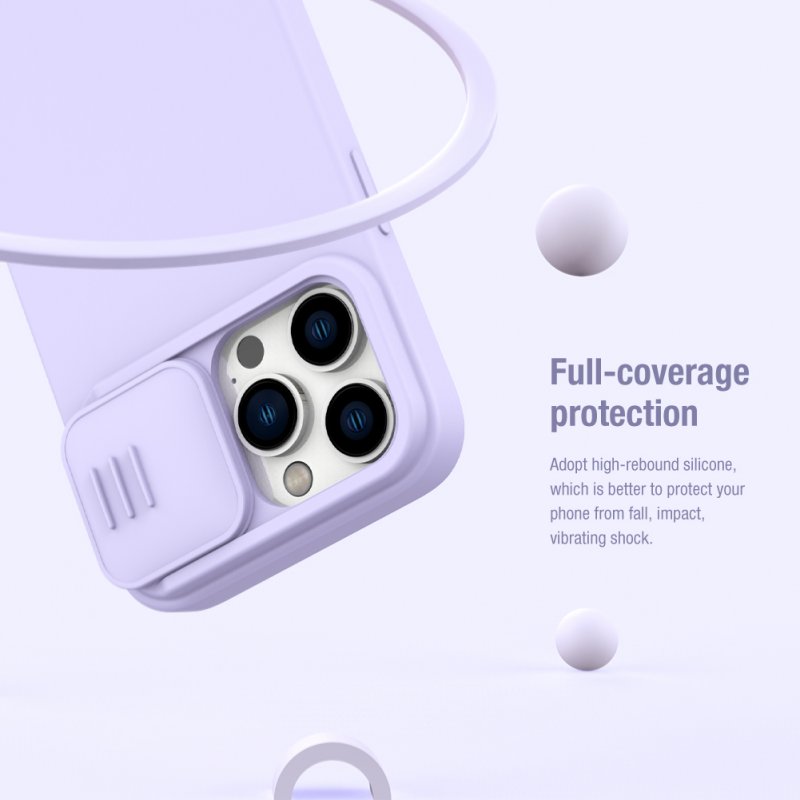 Nillkin CamShield Silky Magnetic Silikonový Kryt pro Apple iPhone 14 Pro Max Black - obrázek č. 5