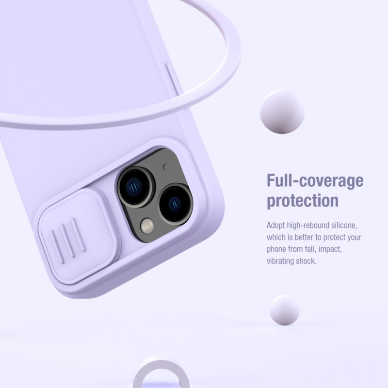 Nillkin CamShield Silky Magnetic Silikonový Kryt pro Apple iPhone 14 Plus Black - obrázek č. 5