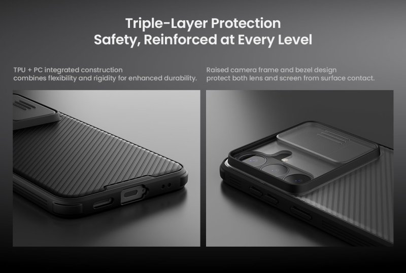 Nillkin CamShield PRO Zadní Kryt pro Samsung Galaxy S26 FE Black - obrázek č. 3
