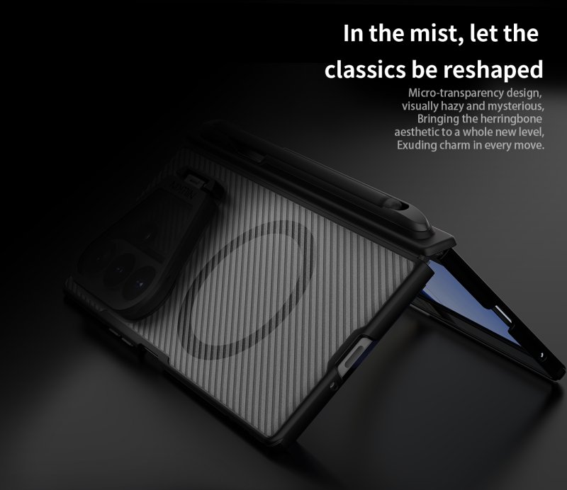 Nillkin CamShield Prop Magnetic Pen Slot (Transp. Lens) Zadní Kryt pro Samsung Galaxy Z Fold 8 Ultra - obrázek č. 2