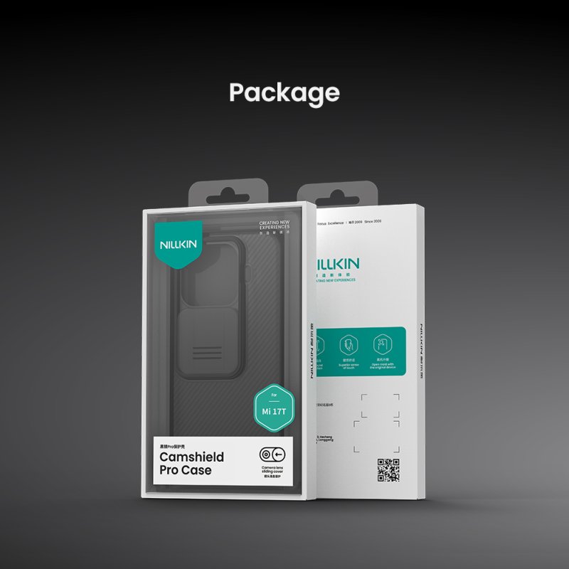 Nillkin CamShield PRO Zadní Kryt pro Xiaomi 17T Transparent Black - obrázek č. 2