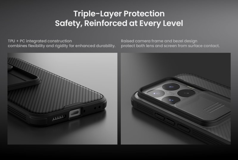 Nillkin CamShield PRO Zadní Kryt pro Xiaomi 17T Black - obrázek č. 4
