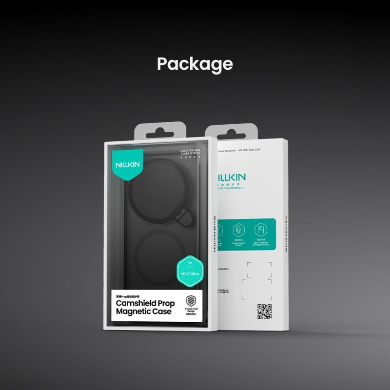 Nillkin CamShield Prop Magnetic (Transparent Lens) Zadní Kryt pro Xiaomi 17 Ultra Transparent Black - obrázek č. 1