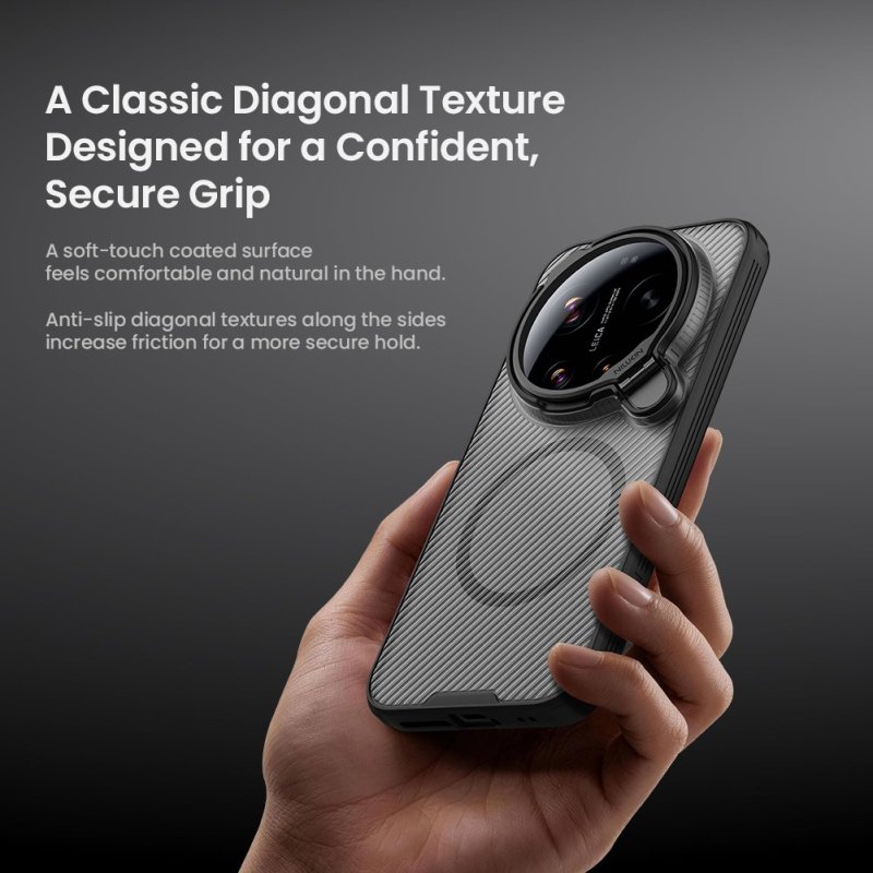 Nillkin CamShield Prop Magnetic (Transparent Lens) Zadní Kryt pro Xiaomi 17 Ultra Transparent Black - obrázek č. 4