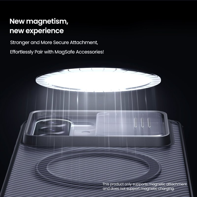 Nillkin CamShield PRO Magnetic Zadní Kryt pro Samsung Galaxy A57 Transparent Black - obrázek č. 8