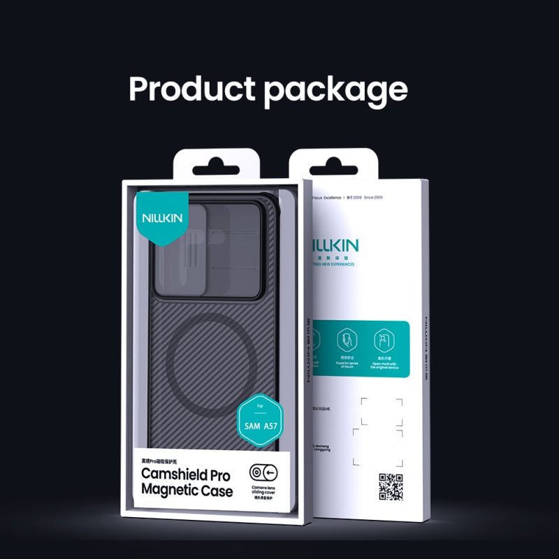 Nillkin CamShield PRO Magnetic Zadní Kryt pro Samsung Galaxy A57 Transparent Black - obrázek č. 1