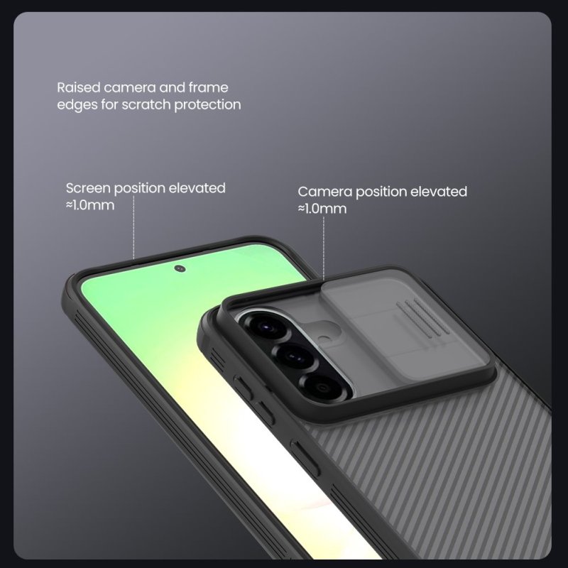 Nillkin CamShield PRO Zadní Kryt pro Samsung Galaxy A57 Transparent Black - obrázek č. 6