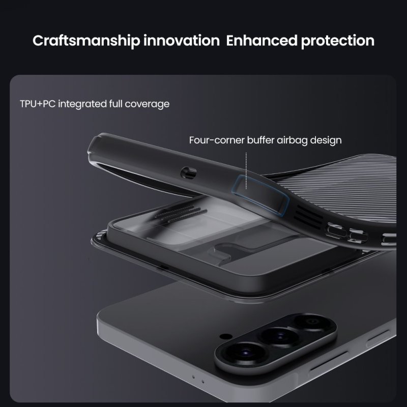 Nillkin CamShield PRO Zadní Kryt pro Samsung Galaxy A57 Transparent Black - obrázek č. 5