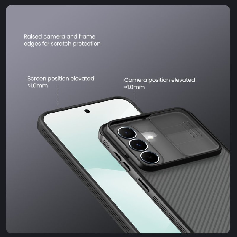 Nillkin CamShield PRO Zadní Kryt pro Samsung Galaxy A37 Transparent Black - obrázek č. 6
