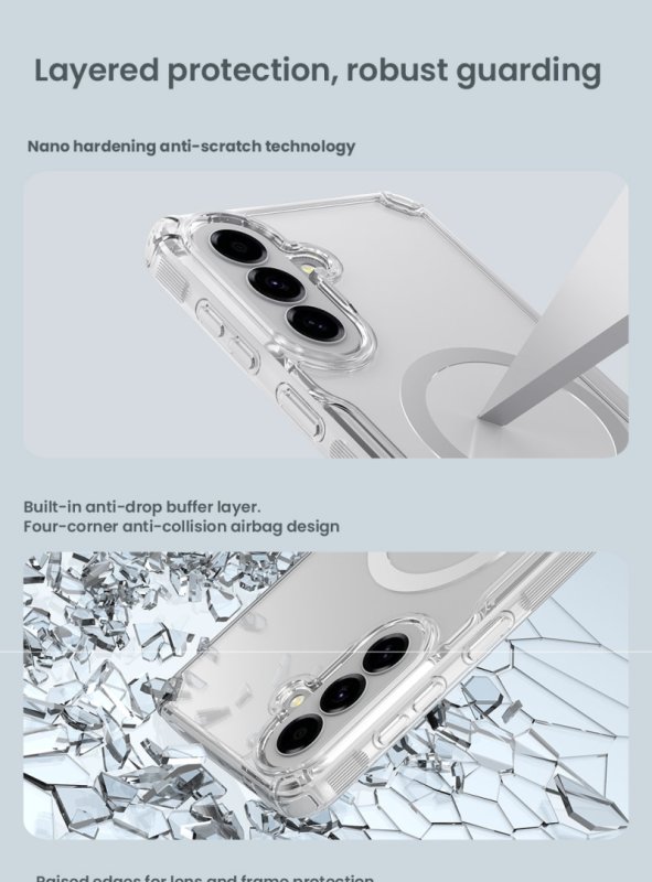 Nillkin Nature TPU PRO Magnetic Kryt pro Samsung Galaxy A57 Transparent - obrázek č. 4