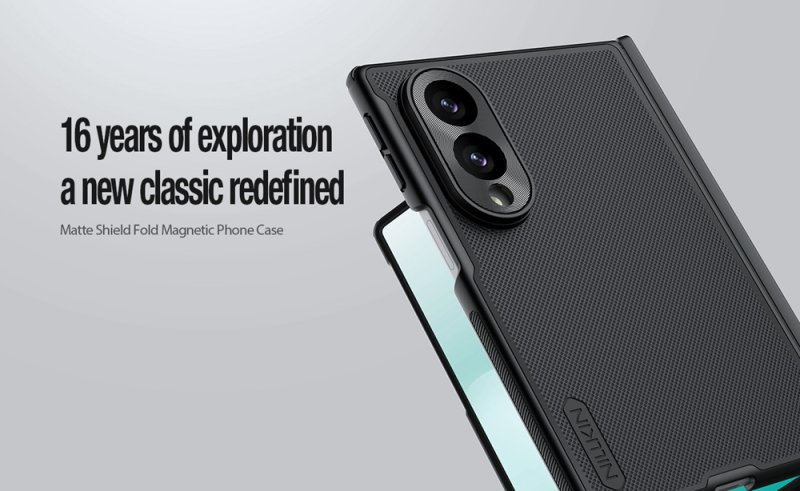 Nillkin Super Frosted FOLD Magnetic Zadní Kryt pro Samsung Galaxy Z Fold 8 Black - obrázek č. 2