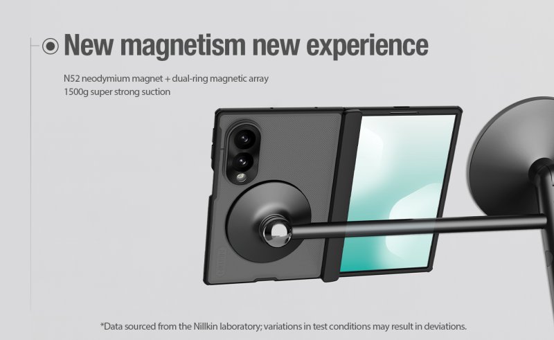 Nillkin Super Frosted FOLD Magnetic Zadní Kryt pro Samsung Galaxy Z Fold 8 Transparent Black - obrázek č. 5