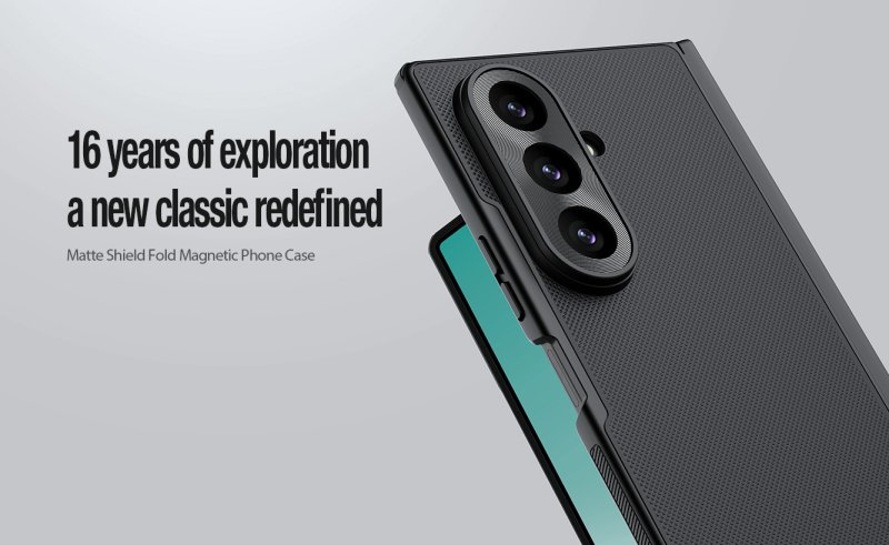Nillkin Super Frosted FOLD Magnetic Zadní Kryt pro Samsung Galaxy Z Fold 8 Ultra Black - obrázek č. 4