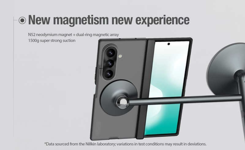 Nillkin Super Frosted FOLD Magnetic Zadní Kryt pro Samsung Galaxy Z Fold 8 Ultra Transparent Black - obrázek č. 3