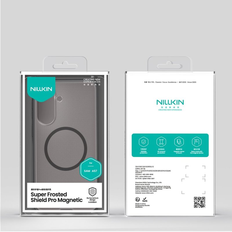 Nillkin Super Frosted PRO Magnetic Zadní Kryt pro Samsung Galaxy A57 Transparent Black - obrázek č. 1